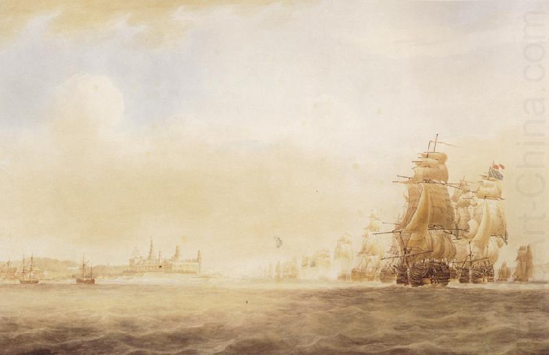 Nicholas Pocock The British Fleet china oil painting image